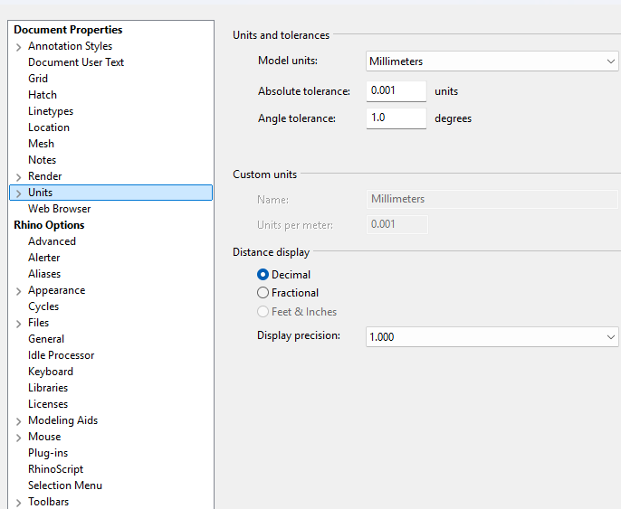 Screen capture of a Rhinoceros 7 viewport.